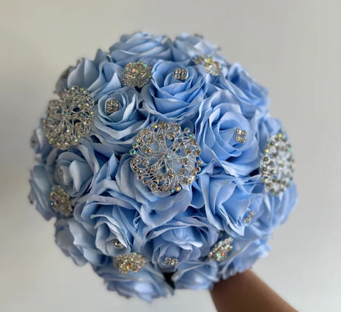 Quinceañera Light Blue Bouquet
