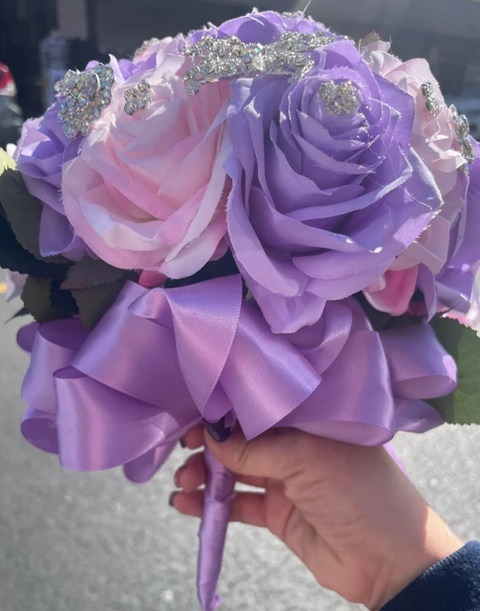 Quinceañera Lilac Blush Pink Bouquet