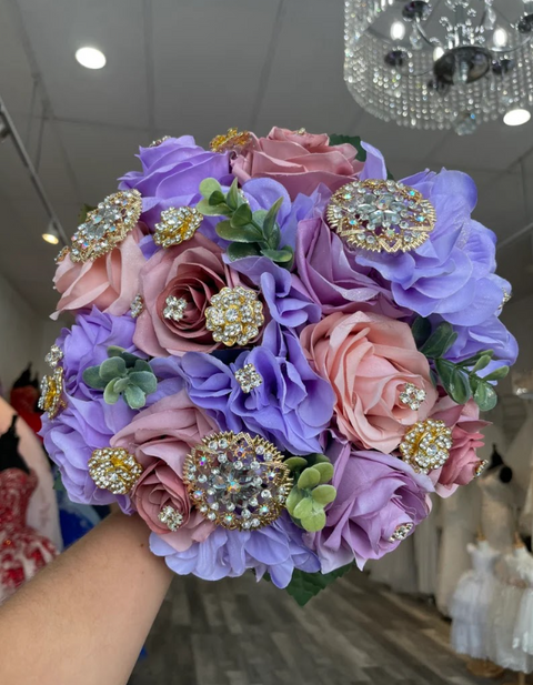 Quinceañera Lilac Lavender Bouquet