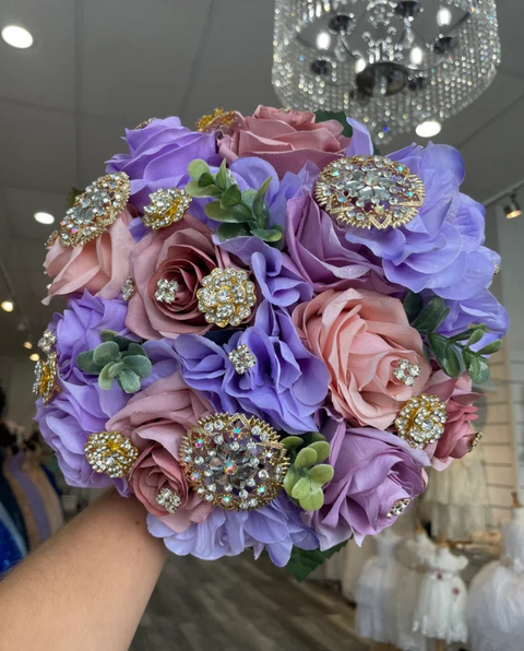 Quinceañera Lilac Lavender Bouquet