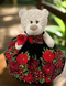 Black Charro Quinceañera Teddy Bear