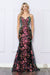 Nox Anabel Sleeveless Mermaid Gown with Sequin Print R1439