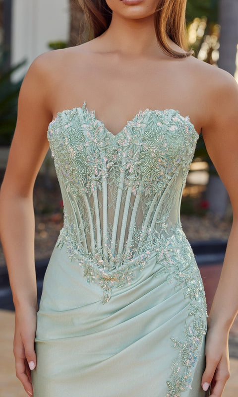 Nox Anabel R1811 Long Prom Gown with Elegant Silhouette