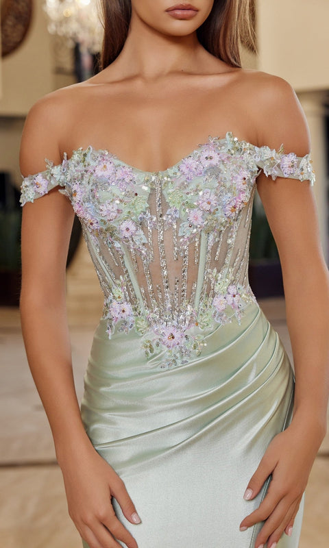 Nox Anabel R1814 Long Prom Gown with Elegant Silhouette