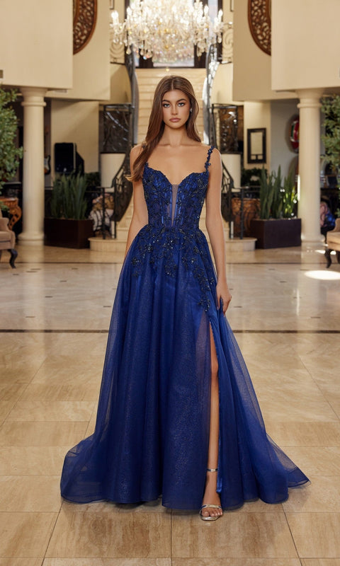 Nox Anabel R1824 Long Prom Gown with Elegant Silhouette
