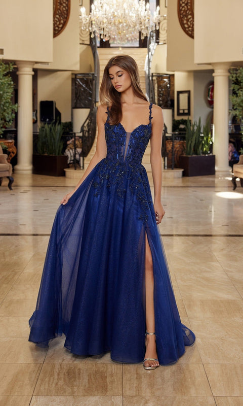 Nox Anabel R1824 Long Prom Gown with Elegant Silhouette
