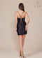 Sleeveless Short Dress with Beaded Details by Nox Anabel R947