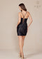 Sleeveless Short Dress with Beaded Details by Nox Anabel R947