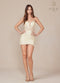 Sleeveless Short Dress with Appliqué Details by Nox Anabel S848