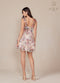 Sleeveless Floral Print Short Dress by Nox Anabel S849