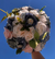 Steel Blue Ivory and Blush Pink-Colored Quinceañera Bouquet