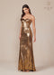 Nox Anabel T1499 Luxe Metallic Strapless Fitted Gown
