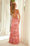Nox Anabel T1510 Glamorous Sequin Embellished Slit Gown