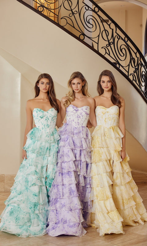 Nox Anabel T1865 Long Prom Gown with Elegant Silhouette