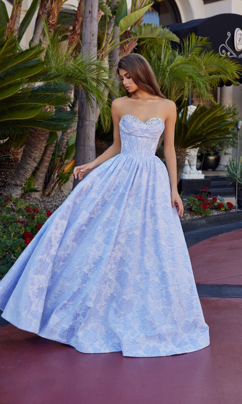 Nox Anabel T1912 Long Prom Gown with Elegant Silhouette