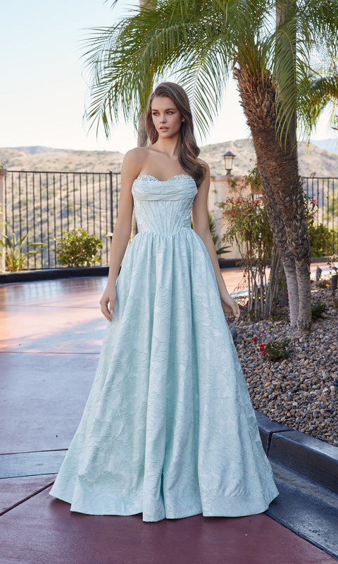 Nox Anabel T1912 Long Prom Gown with Elegant Silhouette
