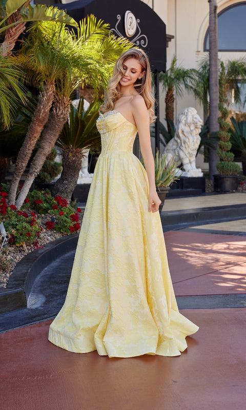 Nox Anabel T1912 Long Prom Gown with Elegant Silhouette