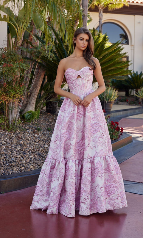 Nox Anabel T1923 Long Prom Gown with Elegant Silhouette