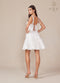 Nox Anabel White Short Sleeveless Dress with Ribbon Detail T869W