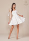 Nox Anabel White Short Sleeveless Dress with Ribbon Detail T869W