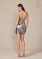 Strapless Metallic Short Dress by Nox Anabel T872