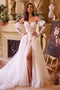 Ladivine WL017 Strapless 3D Floral Glove Bridal Gown