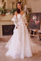 Ladivine WL032 Strapless Long Sleeve Bridal Gown