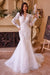 Ladivine WL036 Long Sleeve Mermaid Bridal Gown