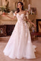 Ladivine WL039 Strapless 3D Floral Bridal Gown