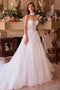 Ladivine WL041 Strapless Appliqué Tulle Bridal Gown