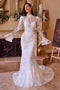 Ladivine WL042 Strapless Fitted Bridal Gown with Lace Jacket