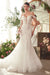 Ladivine WL051 Fitted Cold Shoulder Bridal Gown