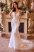 Ladivine WL053 Sleeveless Fitted Bridal Gown with Appliqué