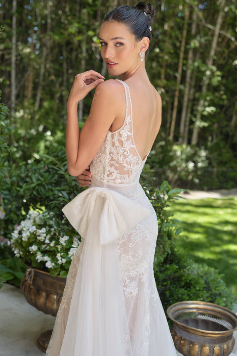 Ladivine 15735 Off-Shoulder Corset Ball Gown with Dramatic Silhouette