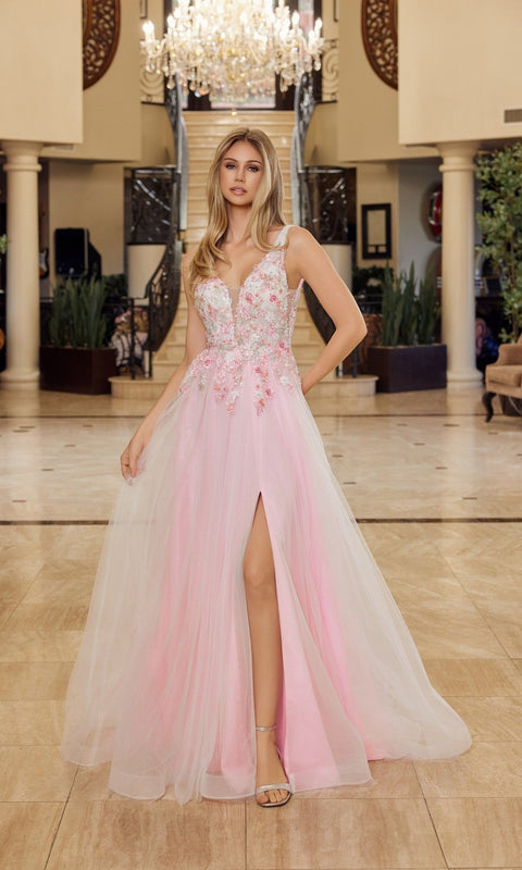 Nox Anabel Y1799 Long Prom Gown with Elegant Silhouette
