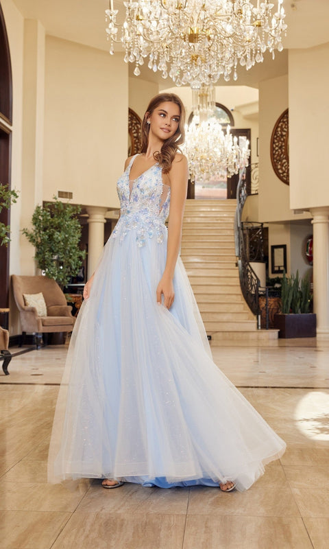 Nox Anabel Y1799 Long Prom Gown with Elegant Silhouette