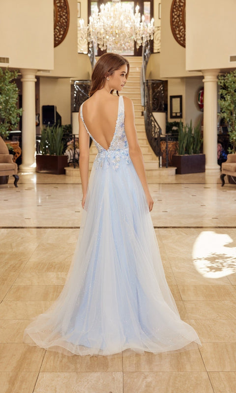 Nox Anabel Y1799 Long Prom Gown with Elegant Silhouette