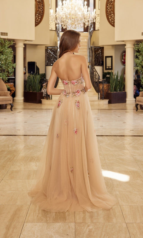 Nox Anabel Y1803 Long Prom Gown with Elegant Silhouette