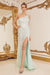 Nox Anabel One Shoulder Gown with Applique and Sequin Detailing D115