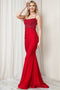 Amelia Couture TM1001 Sleeveless Gown with Beaded Appliqué