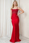 Amelia Couture TM1001 Sleeveless Gown with Beaded Appliqué