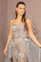 GLS Gloria GL3158 Beaded Embroidered Gown with Overskirt