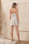 Nox Anabel Strapless Short Satin Corset Dress with Beaded Details R807