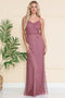 Amelia Couture IN001 Sleeveless V-Neck Gown with Beading