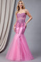 Amelia Couture 774 Beaded Strapless Mermaid Dress