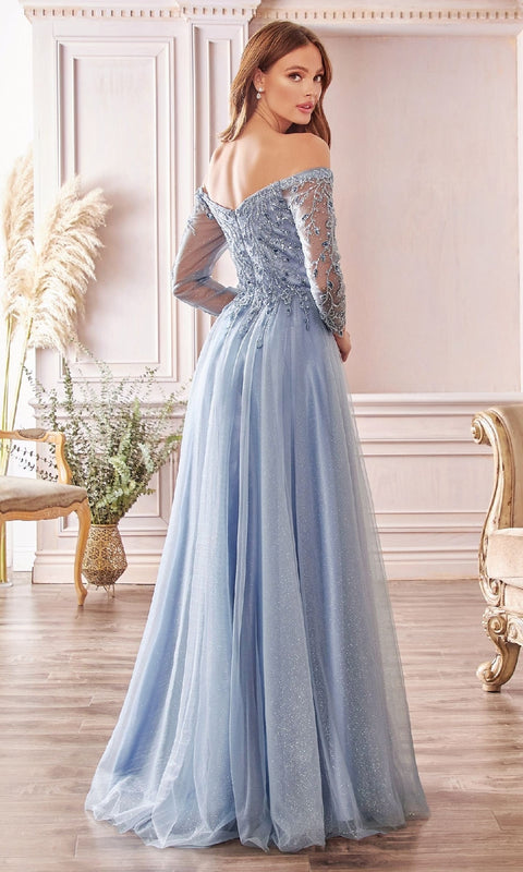 Ladivine CD0172 Long Prom Gown with Elegant Silhouette