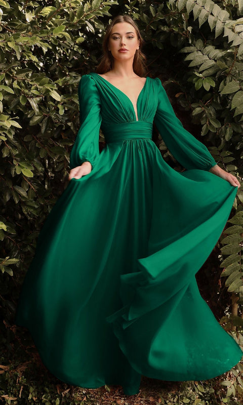 Ladivine CD0192 Long Prom Gown with Elegant Silhouette