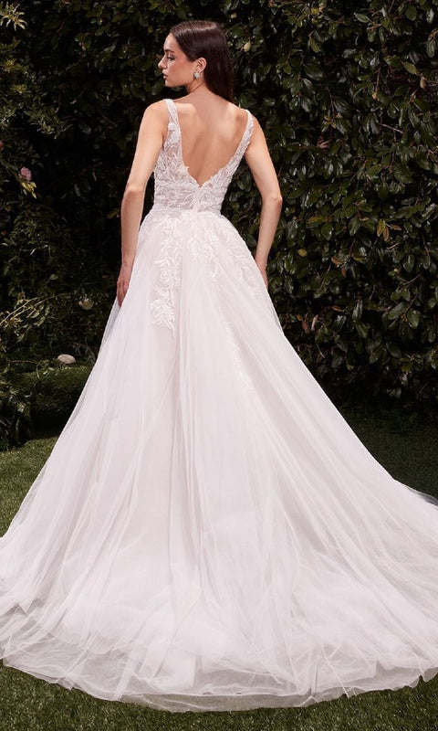 Ladivine CDS511W Long Wedding Gown with Elegant Silhouette