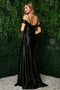 Nox Anabel Corset Satin Slit Gown E1043