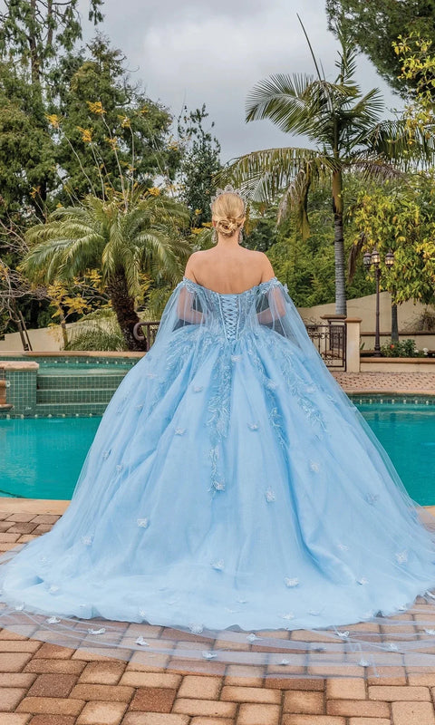 Dancing Queen 1889 - Embroidered Butterfly Quinceanera Ballgown